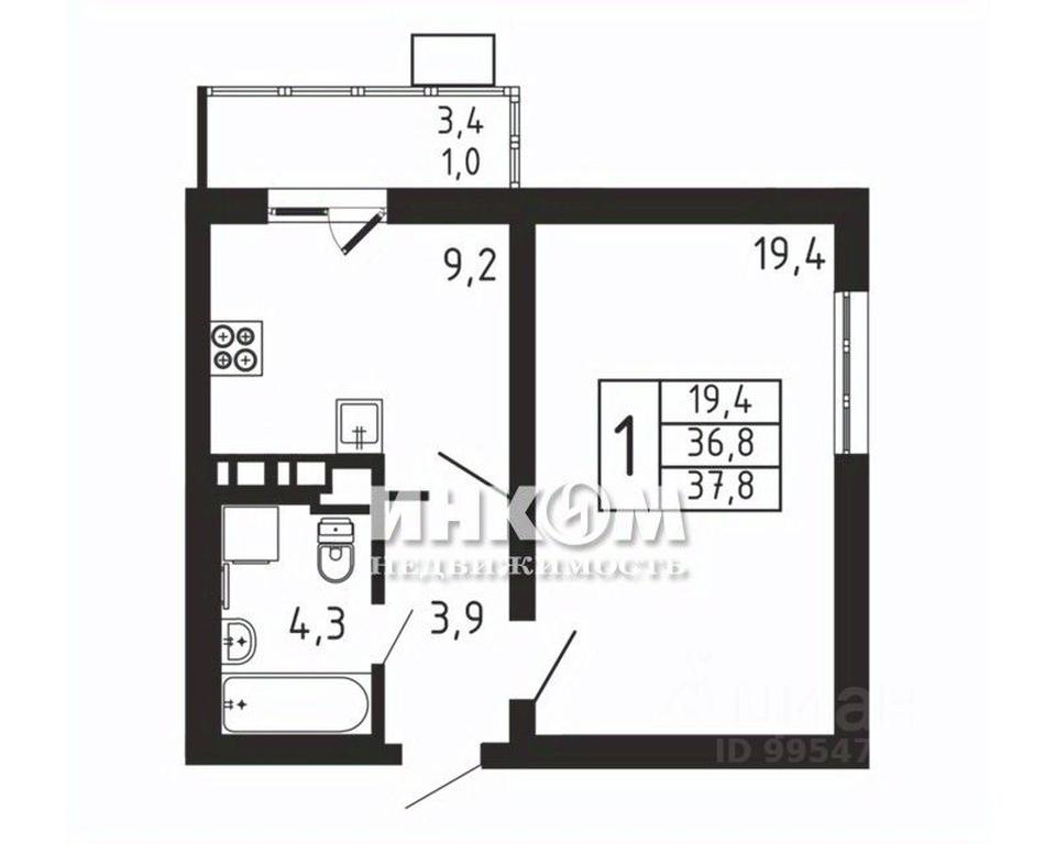 Apartment Sale, 37.8平方米 at Pirogovskaya Rivera, Tsentralnaya Street, Pirogovo Village, Mytishi Urban District, Moscow Region, Russia #1 Apartment Sale, 37.8平方米 at Pirogovskaya Rivera, Tsentralnaya Street, Pirogovo Village, Mytishi Urban District, Moscow Region, Russia #1