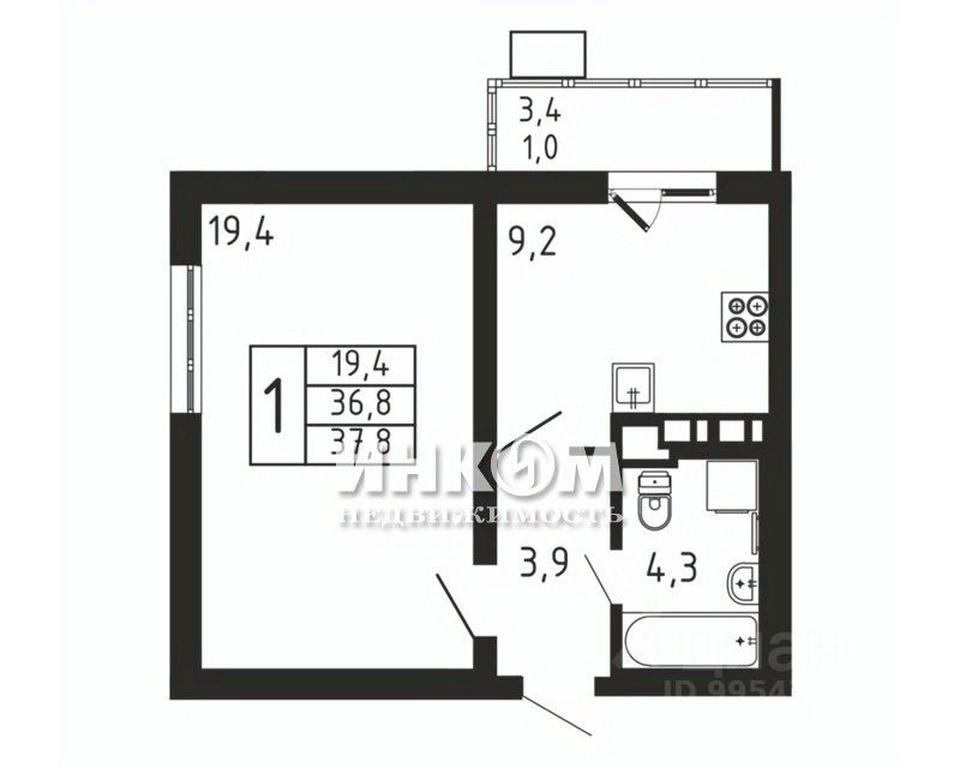 Apartment Sale, 37.8平方米 at Pirogovskaya Rivera, Tsentralnaya Street, Pirogovo Village, Mytishi Urban District, Moscow Region, Russia #1 Apartment Sale, 37.8平方米 at Pirogovskaya Rivera, Tsentralnaya Street, Pirogovo Village, Mytishi Urban District, Moscow Region, Russia #1