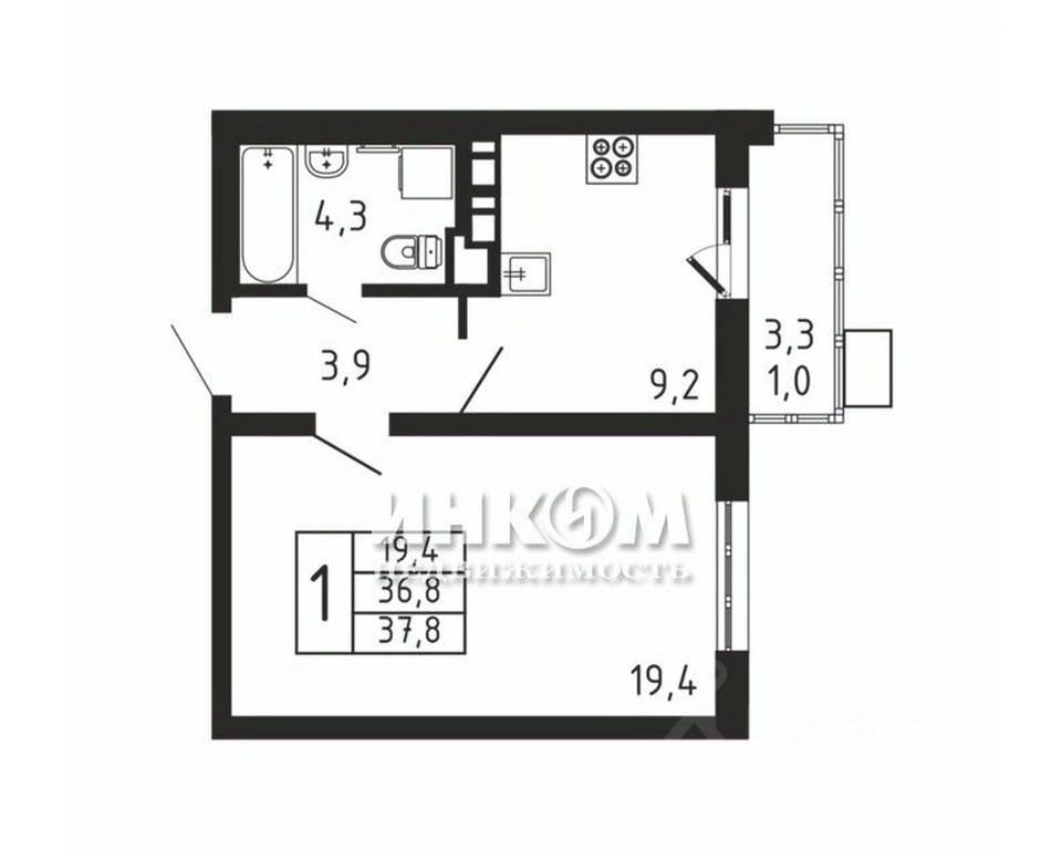 Apartment Sale, 37.8平方米 at Pirogovskaya Rivera, Tsentralnaya Street, Pirogovo Village, Mytishi Urban District, Moscow Region, Russia #1 Apartment Sale, 37.8平方米 at Pirogovskaya Rivera, Tsentralnaya Street, Pirogovo Village, Mytishi Urban District, Moscow Region, Russia #1