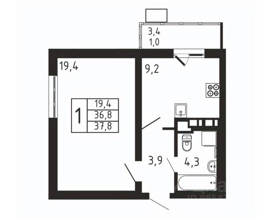 Apartment Sale, 37.8 sq. m. at Pirogovskaya Rivera, Tsentralnaya Street, Pirogovo Village, Mytishi Urban District, Moscow Region, Russia #2 Apartment Sale, 37.8 sq. m. at Pirogovskaya Rivera, Tsentralnaya Street, Pirogovo Village, Mytishi Urban District, Moscow Region, Russia #2