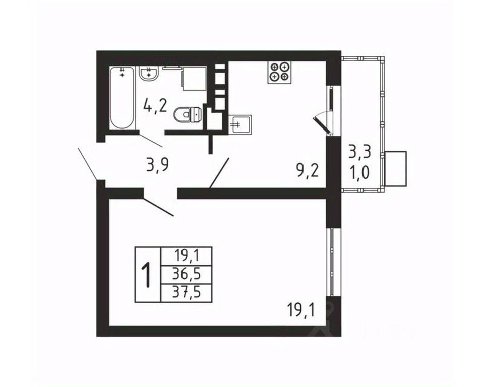 Apartment Sale, 37.5 sq. m. at Pirogovskaya Rivera, Tsentralnaya Street, Pirogovo Village, Mytishi Urban District, Moscow Region, Russia #2 Apartment Sale, 37.5 sq. m. at Pirogovskaya Rivera, Tsentralnaya Street, Pirogovo Village, Mytishi Urban District, Moscow Region, Russia #2