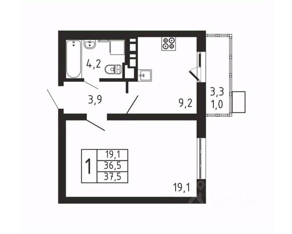 Apartment Sale, 37.5平方米 at Pirogovskaya Rivera, Tsentralnaya Street, Pirogovo Village, Mytishi Urban District, Moscow Region, Russia #2 Apartment Sale, 37.5平方米 at Pirogovskaya Rivera, Tsentralnaya Street, Pirogovo Village, Mytishi Urban District, Moscow Region, Russia #2