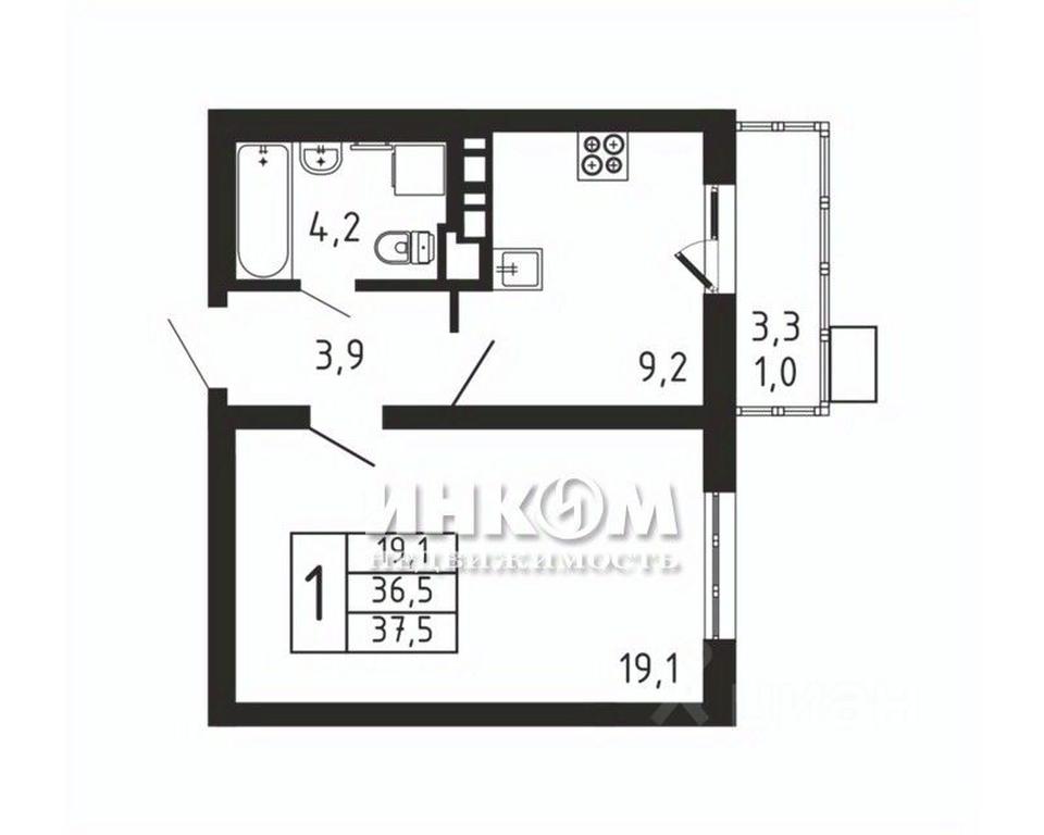 Apartment Sale, 37.5平方米 at Pirogovskaya Rivera, Tsentralnaya Street, Pirogovo Village, Mytishi Urban District, Moscow Region, Russia #1 Apartment Sale, 37.5平方米 at Pirogovskaya Rivera, Tsentralnaya Street, Pirogovo Village, Mytishi Urban District, Moscow Region, Russia #1