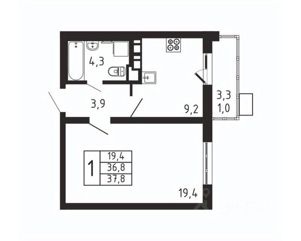 Apartment Sale, 37.8平方米 at Pirogovskaya Rivera, Tsentralnaya Street, Pirogovo Village, Mytishi Urban District, Moscow Region, Russia #2 Apartment Sale, 37.8平方米 at Pirogovskaya Rivera, Tsentralnaya Street, Pirogovo Village, Mytishi Urban District, Moscow Region, Russia #2