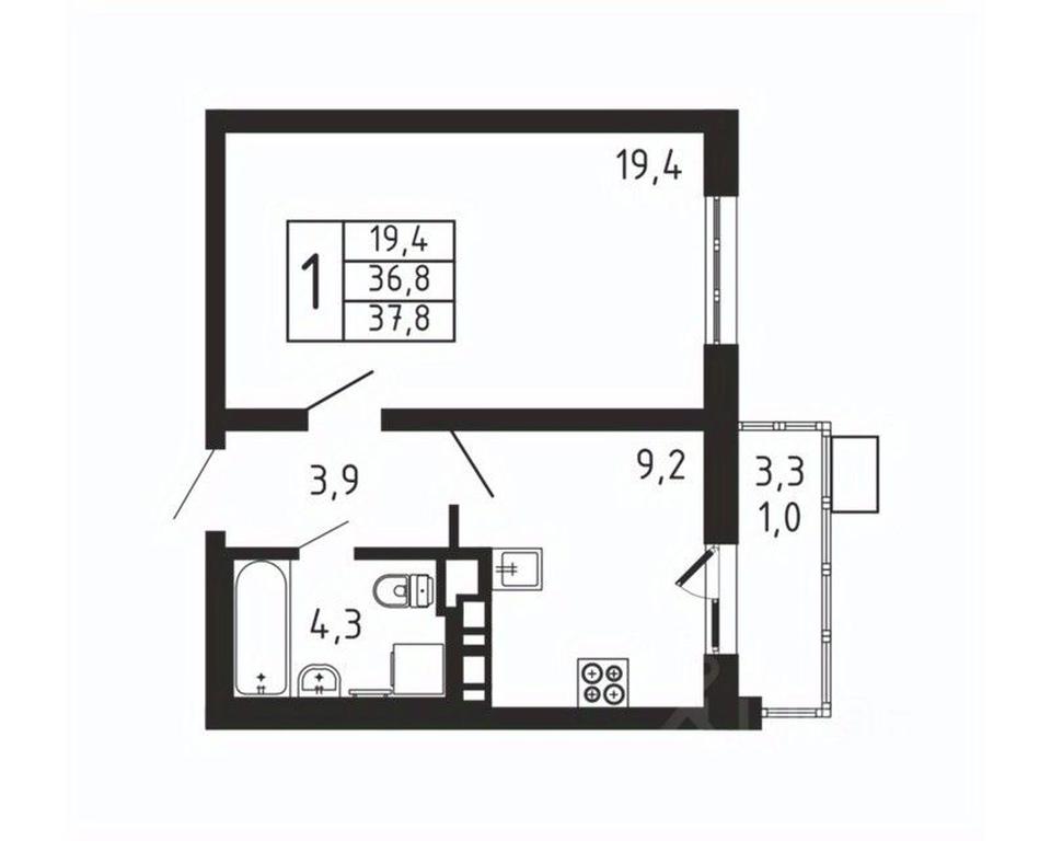 Apartment Sale, 37.8平方米 at Pirogovskaya Rivera, Tsentralnaya Street, Pirogovo Village, Mytishi Urban District, Moscow Region, Russia #2 Apartment Sale, 37.8平方米 at Pirogovskaya Rivera, Tsentralnaya Street, Pirogovo Village, Mytishi Urban District, Moscow Region, Russia #2