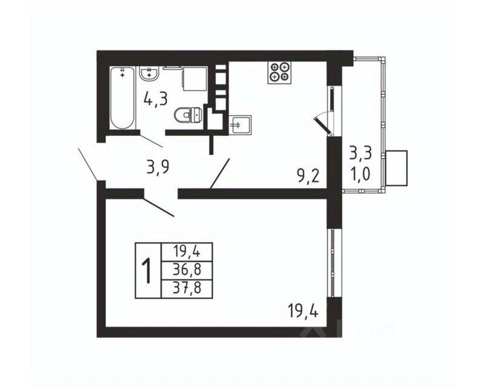 Apartment Sale, 37.8 sq. m. at Pirogovskaya Rivera, Tsentralnaya Street, Pirogovo Village, Mytishi Urban District, Moscow Region, Russia #2 Apartment Sale, 37.8 sq. m. at Pirogovskaya Rivera, Tsentralnaya Street, Pirogovo Village, Mytishi Urban District, Moscow Region, Russia #2