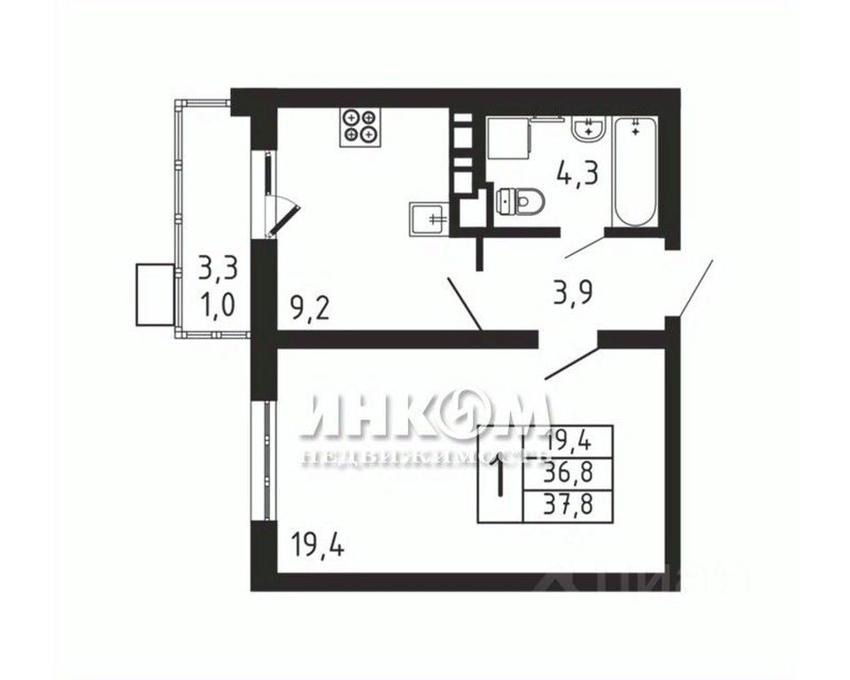 Apartment Sale, 37.8平方米 at Pirogovskaya Rivera, Tsentralnaya Street, Pirogovo Village, Mytishi Urban District, Moscow Region, Russia #1 Apartment Sale, 37.8平方米 at Pirogovskaya Rivera, Tsentralnaya Street, Pirogovo Village, Mytishi Urban District, Moscow Region, Russia #1
