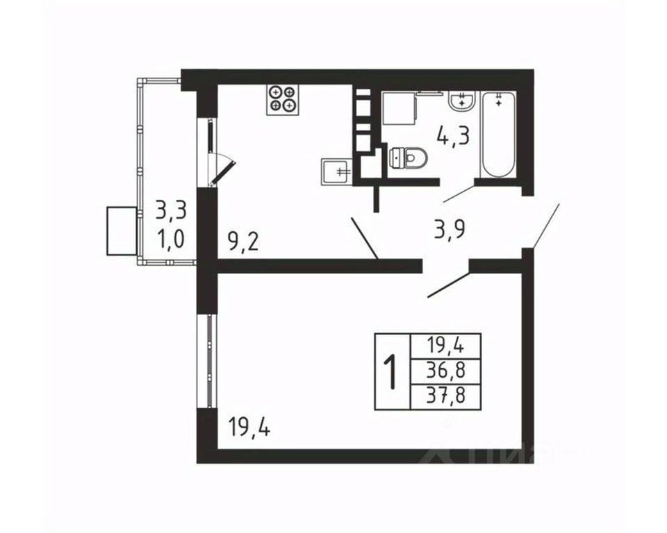 Apartment Sale, 37.8平方米 at Pirogovskaya Rivera, Tsentralnaya Street, Pirogovo Village, Mytishi Urban District, Moscow Region, Russia #2 Apartment Sale, 37.8平方米 at Pirogovskaya Rivera, Tsentralnaya Street, Pirogovo Village, Mytishi Urban District, Moscow Region, Russia #2