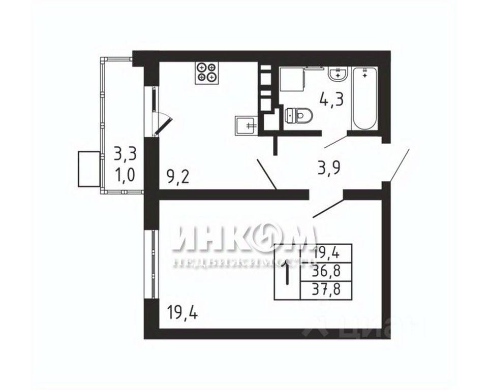 Apartment Sale, 37.8平方米 at Pirogovskaya Rivera, Tsentralnaya Street, Pirogovo Village, Mytishi Urban District, Moscow Region, Russia #1 Apartment Sale, 37.8平方米 at Pirogovskaya Rivera, Tsentralnaya Street, Pirogovo Village, Mytishi Urban District, Moscow Region, Russia #1