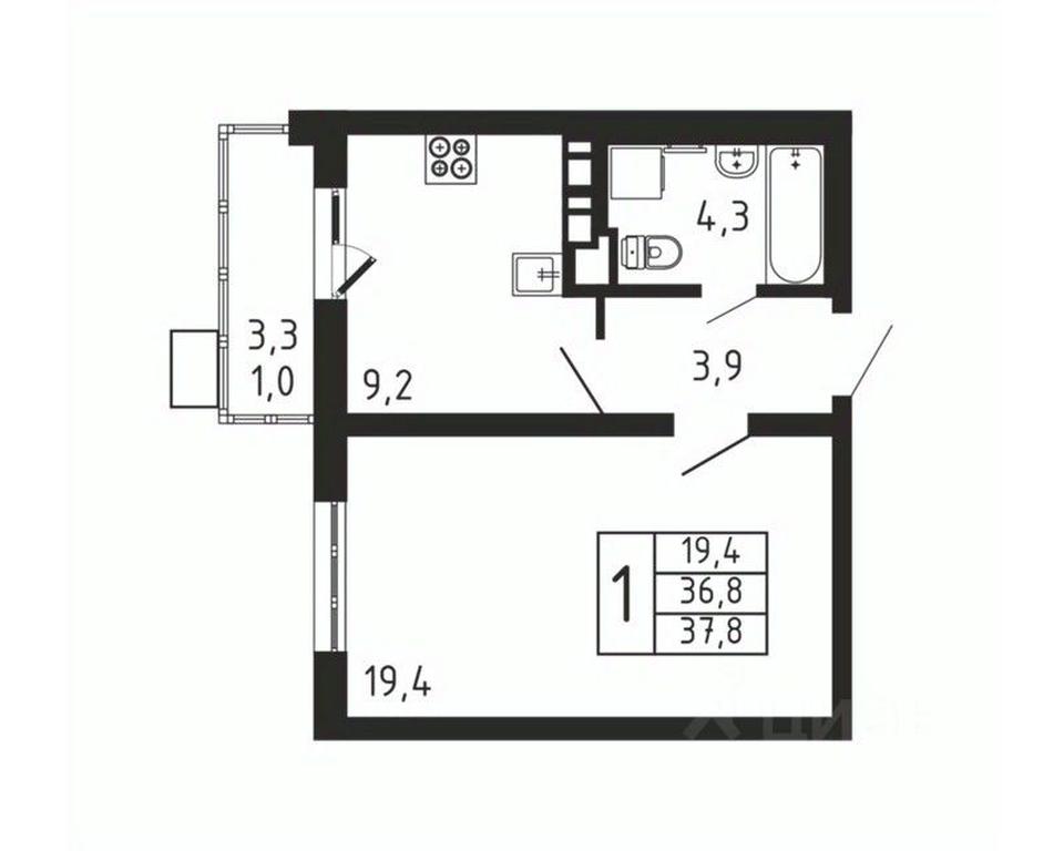 Apartment Sale, 37.8平方米 at Pirogovskaya Rivera, Tsentralnaya Street, Pirogovo Village, Mytishi Urban District, Moscow Region, Russia #2 Apartment Sale, 37.8平方米 at Pirogovskaya Rivera, Tsentralnaya Street, Pirogovo Village, Mytishi Urban District, Moscow Region, Russia #2