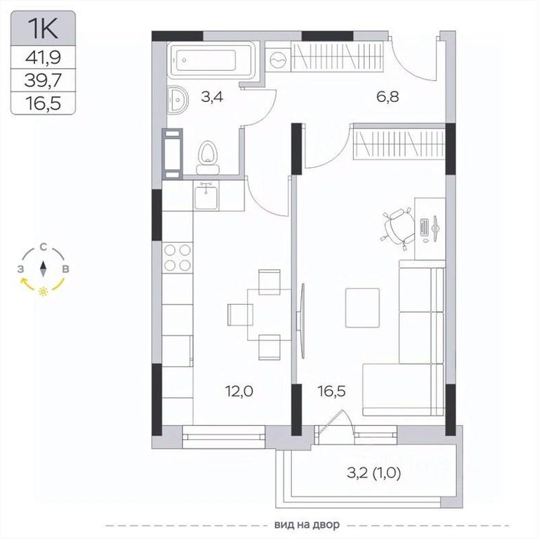Apartment Sale, 39.6平方米 at Pirogovskaya Rivera, Tsentralnaya Street, Pirogovo Village, Mytishi Urban District, Moscow Region, Russia #2 Apartment Sale, 39.6平方米 at Pirogovskaya Rivera, Tsentralnaya Street, Pirogovo Village, Mytishi Urban District, Moscow Region, Russia #2
