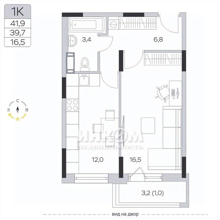 Apartment Sale, 39.6平方米 at Pirogovskaya Rivera, Tsentralnaya Street, Pirogovo Village, Mytishi Urban District, Moscow Region, Russia #1 Apartment Sale, 39.6平方米 at Pirogovskaya Rivera, Tsentralnaya Street, Pirogovo Village, Mytishi Urban District, Moscow Region, Russia #1