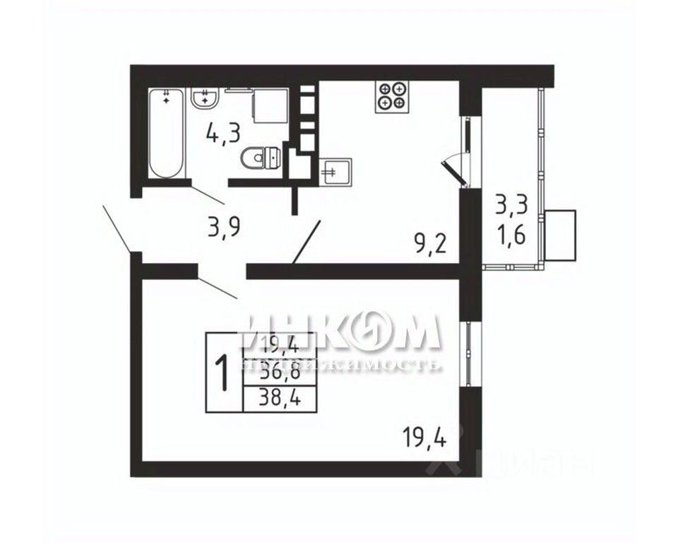Apartment Sale, 38.4平方米 at Pirogovskaya Rivera, Tsentralnaya Street, Pirogovo Village, Mytishi Urban District, Moscow Region, Russia #1 Apartment Sale, 38.4平方米 at Pirogovskaya Rivera, Tsentralnaya Street, Pirogovo Village, Mytishi Urban District, Moscow Region, Russia #1