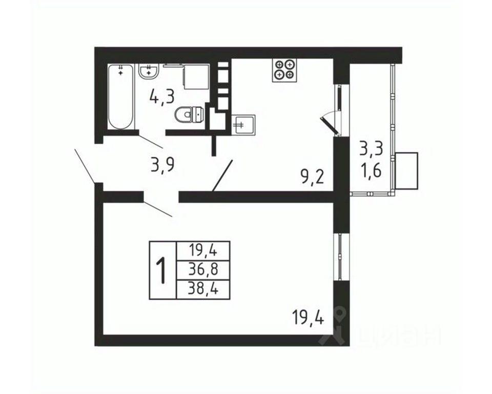 Apartment Sale, 38.4平方米 at Pirogovskaya Rivera, Tsentralnaya Street, Pirogovo Village, Mytishi Urban District, Moscow Region, Russia #2 Apartment Sale, 38.4平方米 at Pirogovskaya Rivera, Tsentralnaya Street, Pirogovo Village, Mytishi Urban District, Moscow Region, Russia #2