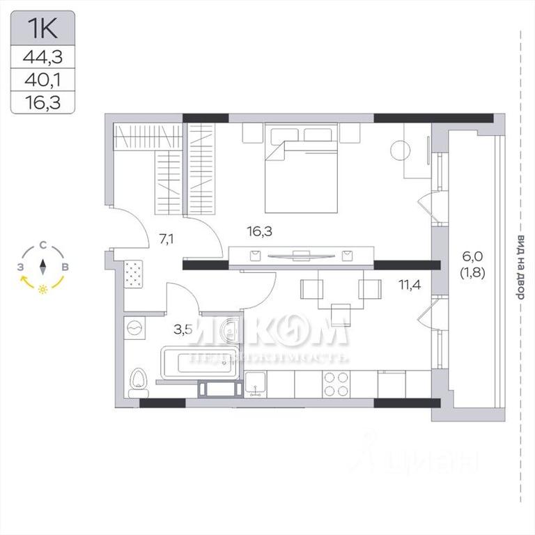 Apartment Sale, 40.2 sq. m. at Pirogovskaya Rivera, Tsentralnaya Street, Pirogovo Village, Mytishi Urban District, Moscow Region, Russia #1 Apartment Sale, 40.2 sq. m. at Pirogovskaya Rivera, Tsentralnaya Street, Pirogovo Village, Mytishi Urban District, Moscow Region, Russia #1