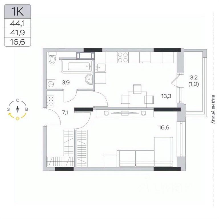 Apartment Sale, 42.1 sq. m. at Pirogovskaya Rivera, Tsentralnaya Street, Pirogovo Village, Mytishi Urban District, Moscow Region, Russia #2 Apartment Sale, 42.1 sq. m. at Pirogovskaya Rivera, Tsentralnaya Street, Pirogovo Village, Mytishi Urban District, Moscow Region, Russia #2