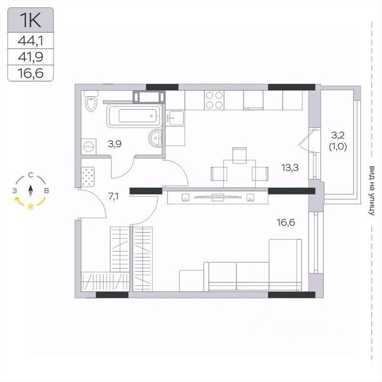 Apartment Sale, 41.8平方米 at Pirogovskaya Rivera, Tsentralnaya Street, Pirogovo Village, Mytishi Urban District, Moscow Region, Russia #2 Apartment Sale, 41.8平方米 at Pirogovskaya Rivera, Tsentralnaya Street, Pirogovo Village, Mytishi Urban District, Moscow Region, Russia #2