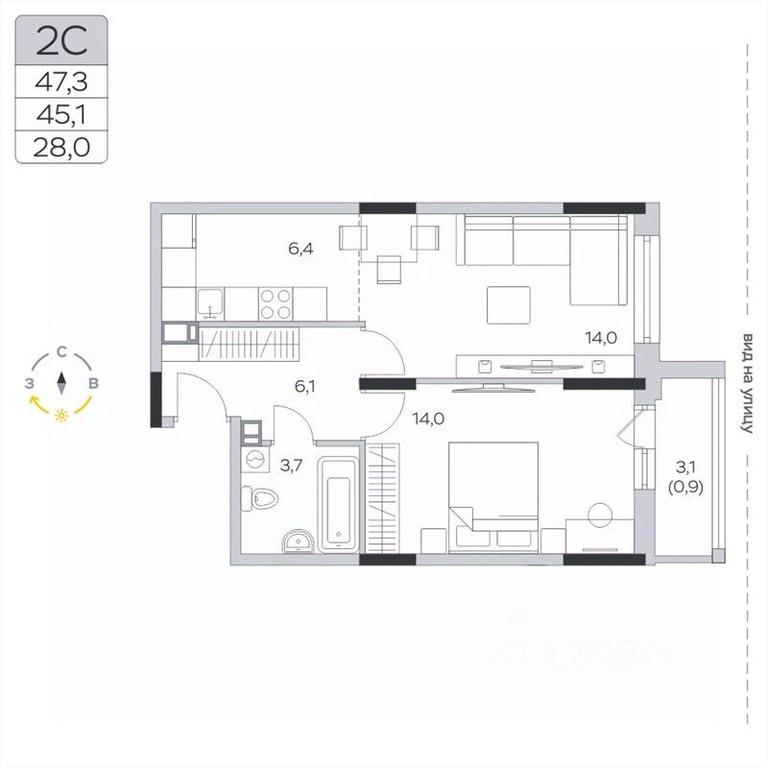 Apartment Sale, 45.6 sq. m. at Pirogovskaya Rivera, Tsentralnaya Street, Pirogovo Village, Mytishi Urban District, Moscow Region, Russia #2 Apartment Sale, 45.6 sq. m. at Pirogovskaya Rivera, Tsentralnaya Street, Pirogovo Village, Mytishi Urban District, Moscow Region, Russia #2