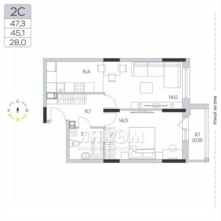 Apartment Sale, 45.6 sq. m. at Pirogovskaya Rivera, Tsentralnaya Street, Pirogovo Village, Mytishi Urban District, Moscow Region, Russia #1 Apartment Sale, 45.6 sq. m. at Pirogovskaya Rivera, Tsentralnaya Street, Pirogovo Village, Mytishi Urban District, Moscow Region, Russia #1