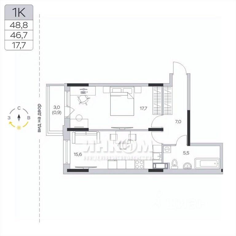 Apartment Sale, 46.7平方米 at Pirogovskaya Rivera, Tsentralnaya Street, Pirogovo Village, Mytishi Urban District, Moscow Region, Russia #1 Apartment Sale, 46.7平方米 at Pirogovskaya Rivera, Tsentralnaya Street, Pirogovo Village, Mytishi Urban District, Moscow Region, Russia #1