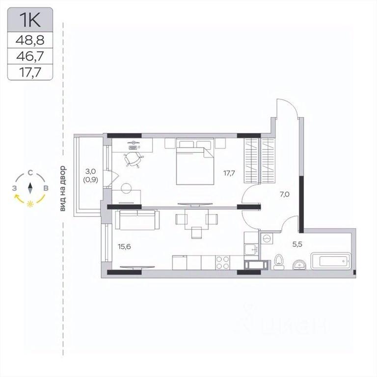 Apartment Sale, 46.7平方米 at Pirogovskaya Rivera, Tsentralnaya Street, Pirogovo Village, Mytishi Urban District, Moscow Region, Russia #2 Apartment Sale, 46.7平方米 at Pirogovskaya Rivera, Tsentralnaya Street, Pirogovo Village, Mytishi Urban District, Moscow Region, Russia #2