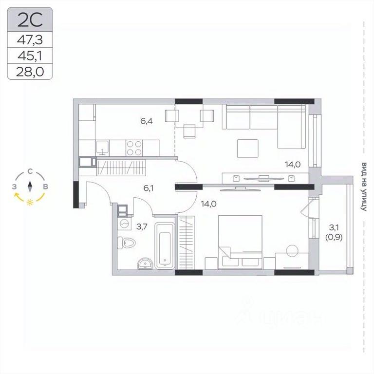 Apartment Sale, 45.4 sq. m. at Pirogovskaya Rivera, Tsentralnaya Street, Pirogovo Village, Mytishi Urban District, Moscow Region, Russia #2 Apartment Sale, 45.4 sq. m. at Pirogovskaya Rivera, Tsentralnaya Street, Pirogovo Village, Mytishi Urban District, Moscow Region, Russia #2