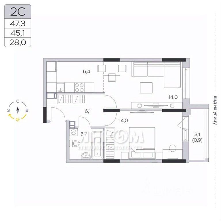Apartment Sale, 45.4 sq. m. at Pirogovskaya Rivera, Tsentralnaya Street, Pirogovo Village, Mytishi Urban District, Moscow Region, Russia #1 Apartment Sale, 45.4 sq. m. at Pirogovskaya Rivera, Tsentralnaya Street, Pirogovo Village, Mytishi Urban District, Moscow Region, Russia #1