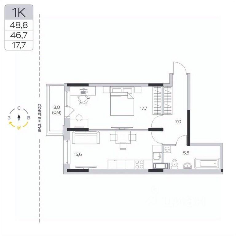 Apartment Sale, 46.7平方米 at Pirogovskaya Rivera, Tsentralnaya Street, Pirogovo Village, Mytishi Urban District, Moscow Region, Russia #2 Apartment Sale, 46.7平方米 at Pirogovskaya Rivera, Tsentralnaya Street, Pirogovo Village, Mytishi Urban District, Moscow Region, Russia #2