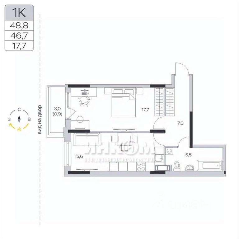 Apartment Sale, 46.7平方米 at Pirogovskaya Rivera, Tsentralnaya Street, Pirogovo Village, Mytishi Urban District, Moscow Region, Russia #1 Apartment Sale, 46.7平方米 at Pirogovskaya Rivera, Tsentralnaya Street, Pirogovo Village, Mytishi Urban District, Moscow Region, Russia #1