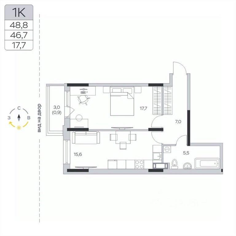 Apartment Sale, 46.8 sq. m. at Pirogovskaya Rivera, Tsentralnaya Street, Pirogovo Village, Mytishi Urban District, Moscow Region, Russia #2 Apartment Sale, 46.8 sq. m. at Pirogovskaya Rivera, Tsentralnaya Street, Pirogovo Village, Mytishi Urban District, Moscow Region, Russia #2