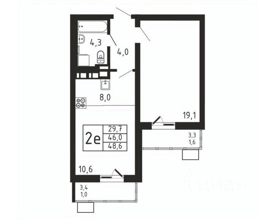 1-BD Apartment Sale, 48.6 sq. m. at Pirogovskaya Rivera, Tsentralnaya Street, Pirogovo Village, Mytishi Urban District, Moscow Region, Russia #2 1-BD Apartment Sale, 48.6 sq. m. at Pirogovskaya Rivera, Tsentralnaya Street, Pirogovo Village, Mytishi Urban District, Moscow Region, Russia #2