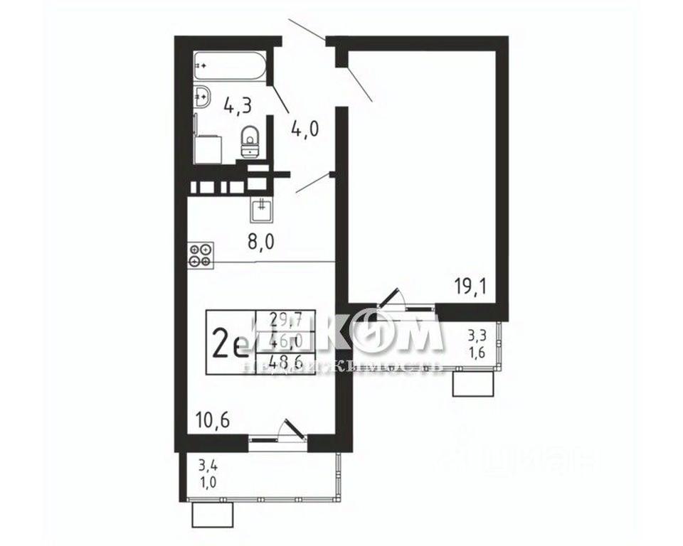 1-BD Apartment Sale, 48.6 sq. m. at Pirogovskaya Rivera, Tsentralnaya Street, Pirogovo Village, Mytishi Urban District, Moscow Region, Russia #1 1-BD Apartment Sale, 48.6 sq. m. at Pirogovskaya Rivera, Tsentralnaya Street, Pirogovo Village, Mytishi Urban District, Moscow Region, Russia #1