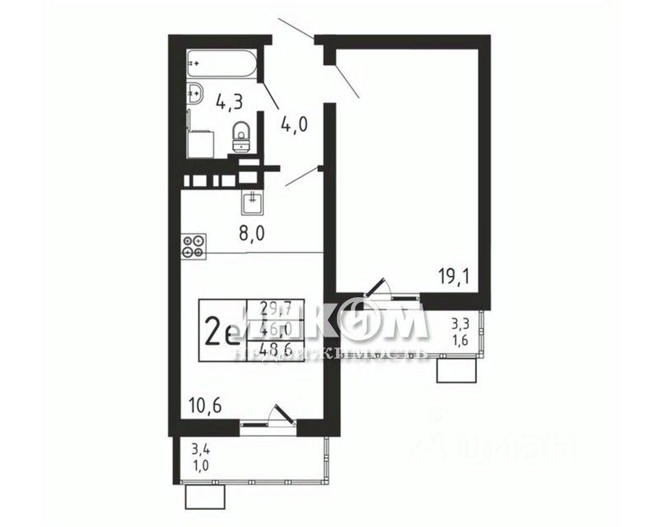 1-BD Apartment Sale, 48.6 sq. m. at Pirogovskaya Rivera, Tsentralnaya Street, Pirogovo Village, Mytishi Urban District, Moscow Region, Russia #1 1-BD Apartment Sale, 48.6 sq. m. at Pirogovskaya Rivera, Tsentralnaya Street, Pirogovo Village, Mytishi Urban District, Moscow Region, Russia #1