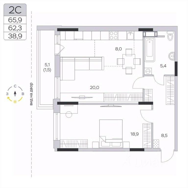 1-BD Apartment Sale, 62.3平方米 at Pirogovskaya Rivera, Tsentralnaya Street, Pirogovo Village, Mytishi Urban District, Moscow Region, Russia #2 1-BD Apartment Sale, 62.3平方米 at Pirogovskaya Rivera, Tsentralnaya Street, Pirogovo Village, Mytishi Urban District, Moscow Region, Russia #2