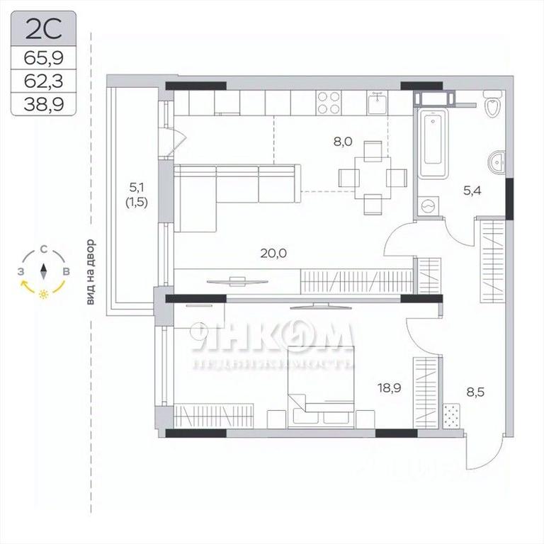 1-BD Apartment Sale, 62.3平方米 at Pirogovskaya Rivera, Tsentralnaya Street, Pirogovo Village, Mytishi Urban District, Moscow Region, Russia #1 1-BD Apartment Sale, 62.3平方米 at Pirogovskaya Rivera, Tsentralnaya Street, Pirogovo Village, Mytishi Urban District, Moscow Region, Russia #1