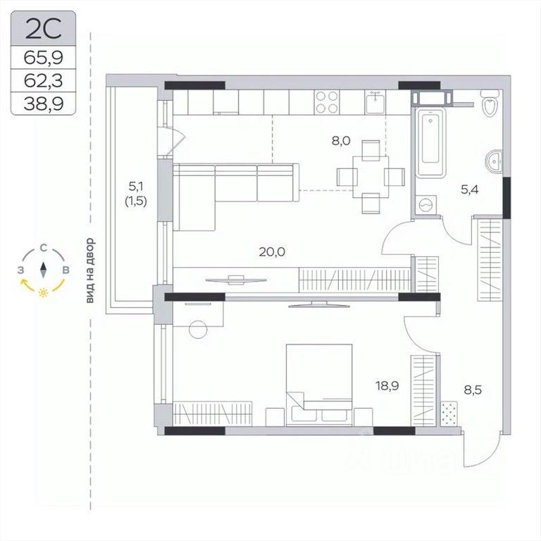 1-BD Apartment Sale, 62.5平方米 at Pirogovskaya Rivera, Tsentralnaya Street, Pirogovo Village, Mytishi Urban District, Moscow Region, Russia #2 1-BD Apartment Sale, 62.5平方米 at Pirogovskaya Rivera, Tsentralnaya Street, Pirogovo Village, Mytishi Urban District, Moscow Region, Russia #2