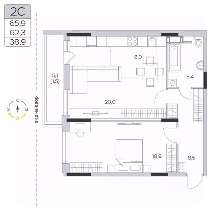 1-BD Apartment Sale, 62.6 sq. m. at Pirogovskaya Rivera, Tsentralnaya Street, Pirogovo Village, Mytishi Urban District, Moscow Region, Russia #2 1-BD Apartment Sale, 62.6 sq. m. at Pirogovskaya Rivera, Tsentralnaya Street, Pirogovo Village, Mytishi Urban District, Moscow Region, Russia #2