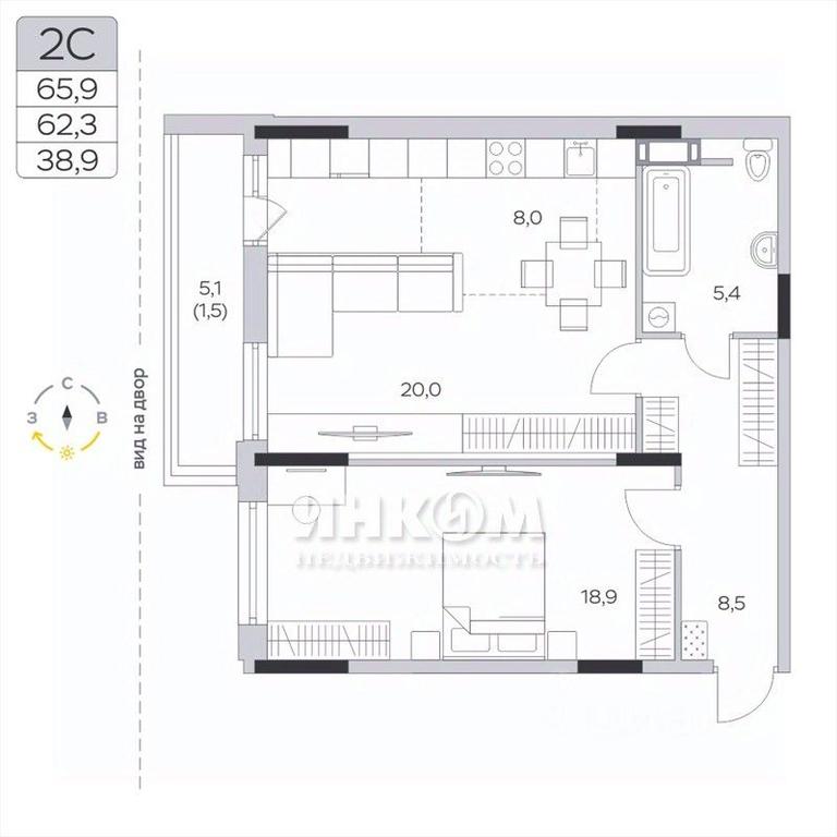 1-BD Apartment Sale, 62.7平方米 at Pirogovskaya Rivera, Tsentralnaya Street, Pirogovo Village, Mytishi Urban District, Moscow Region, Russia #1 1-BD Apartment Sale, 62.7平方米 at Pirogovskaya Rivera, Tsentralnaya Street, Pirogovo Village, Mytishi Urban District, Moscow Region, Russia #1