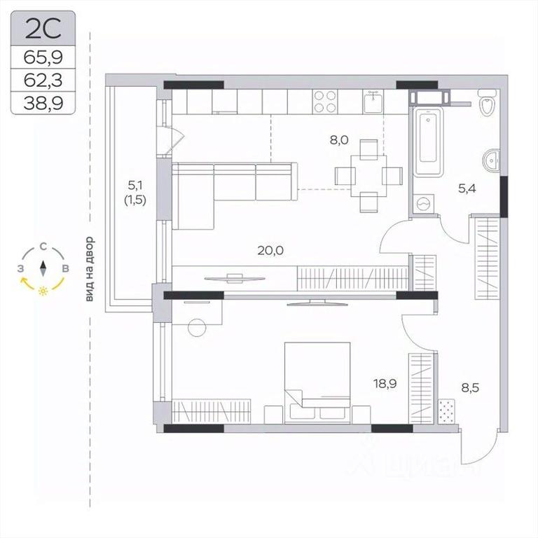 1-BD Apartment Sale, 62.7平方米 at Pirogovskaya Rivera, Tsentralnaya Street, Pirogovo Village, Mytishi Urban District, Moscow Region, Russia #2 1-BD Apartment Sale, 62.7平方米 at Pirogovskaya Rivera, Tsentralnaya Street, Pirogovo Village, Mytishi Urban District, Moscow Region, Russia #2