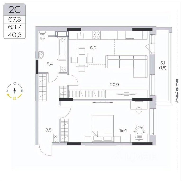 1-BD Apartment Sale, 63.8 sq. m. at Pirogovskaya Rivera, Tsentralnaya Street, Pirogovo Village, Mytishi Urban District, Moscow Region, Russia #2 1-BD Apartment Sale, 63.8 sq. m. at Pirogovskaya Rivera, Tsentralnaya Street, Pirogovo Village, Mytishi Urban District, Moscow Region, Russia #2