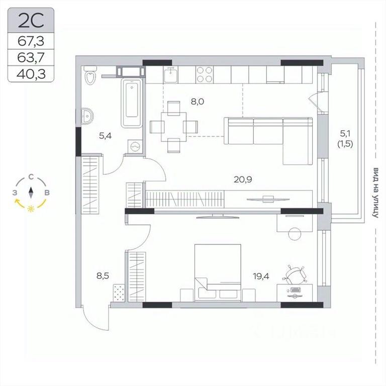 1-BD Apartment Sale, 63.8 sq. m. at Pirogovskaya Rivera, Tsentralnaya Street, Pirogovo Village, Mytishi Urban District, Moscow Region, Russia #2 1-BD Apartment Sale, 63.8 sq. m. at Pirogovskaya Rivera, Tsentralnaya Street, Pirogovo Village, Mytishi Urban District, Moscow Region, Russia #2