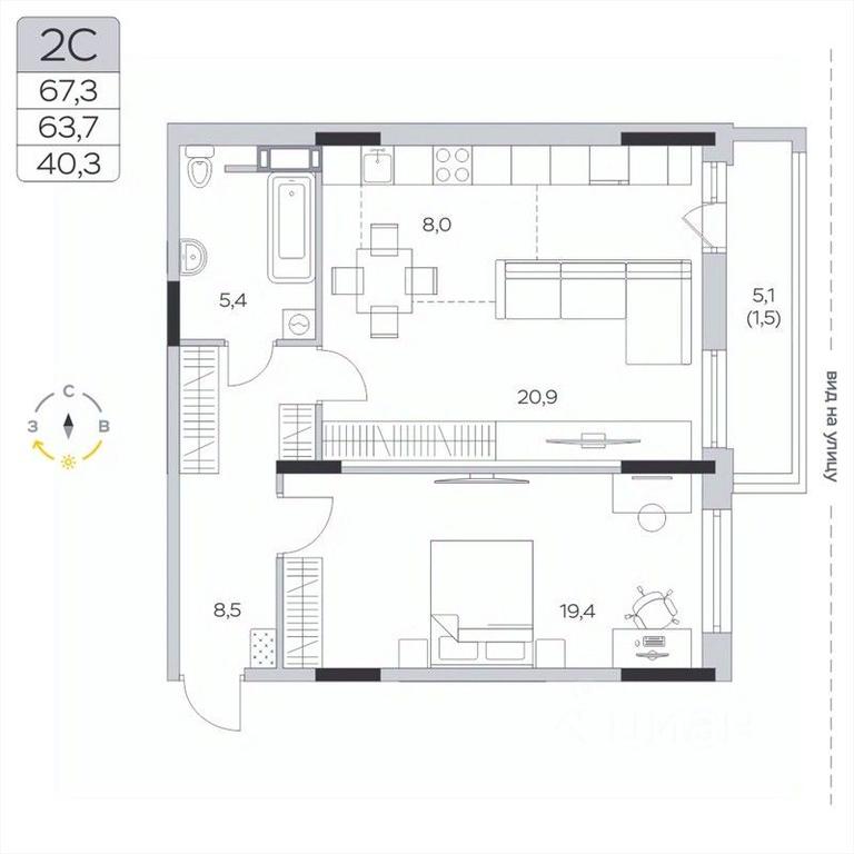 1-BD Apartment Sale, 63.7平方米 at Pirogovskaya Rivera, Tsentralnaya Street, Pirogovo Village, Mytishi Urban District, Moscow Region, Russia #2 1-BD Apartment Sale, 63.7平方米 at Pirogovskaya Rivera, Tsentralnaya Street, Pirogovo Village, Mytishi Urban District, Moscow Region, Russia #2