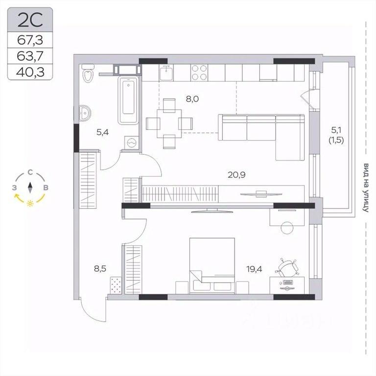 1-BD Apartment Sale, 63.7 sq. m. at Pirogovskaya Rivera, Tsentralnaya Street, Pirogovo Village, Mytishi Urban District, Moscow Region, Russia #2 1-BD Apartment Sale, 63.7 sq. m. at Pirogovskaya Rivera, Tsentralnaya Street, Pirogovo Village, Mytishi Urban District, Moscow Region, Russia #2