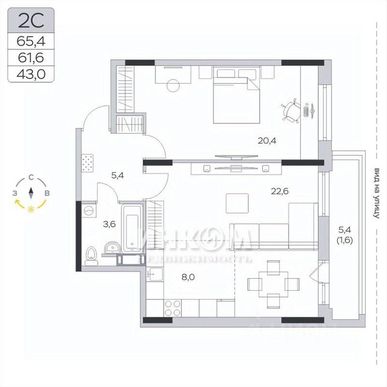 1-BD Apartment Sale, 61.2 sq. m. at Pirogovskaya Rivera, Tsentralnaya Street, Pirogovo Village, Mytishi Urban District, Moscow Region, Russia #1 1-BD Apartment Sale, 61.2 sq. m. at Pirogovskaya Rivera, Tsentralnaya Street, Pirogovo Village, Mytishi Urban District, Moscow Region, Russia #1