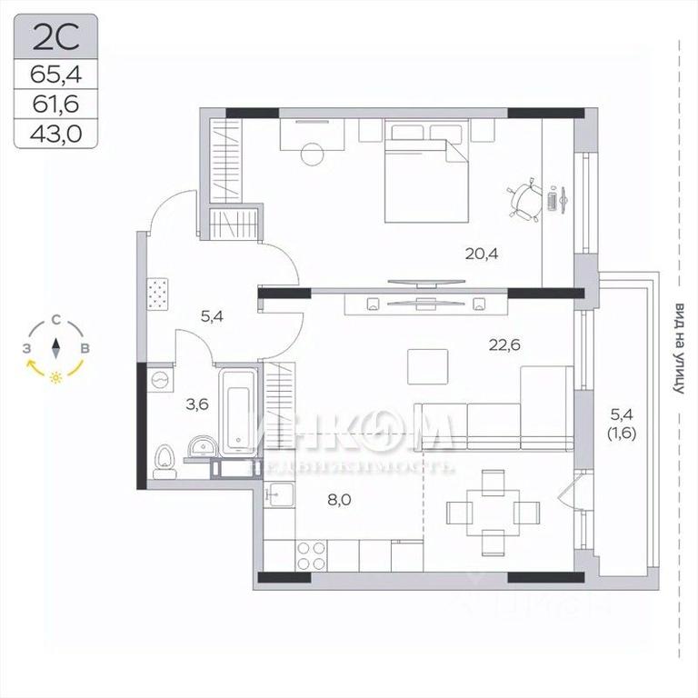 1-BD Apartment Sale, 61.4 sq. m. at Pirogovskaya Rivera, Tsentralnaya Street, Pirogovo Village, Mytishi Urban District, Moscow Region, Russia #1 1-BD Apartment Sale, 61.4 sq. m. at Pirogovskaya Rivera, Tsentralnaya Street, Pirogovo Village, Mytishi Urban District, Moscow Region, Russia #1
