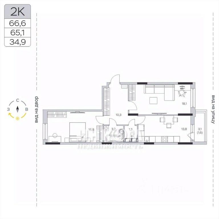 1-BD Apartment Sale, 65.2平方米 at Pirogovskaya Rivera, Tsentralnaya Street, Pirogovo Village, Mytishi Urban District, Moscow Region, Russia #1 1-BD Apartment Sale, 65.2平方米 at Pirogovskaya Rivera, Tsentralnaya Street, Pirogovo Village, Mytishi Urban District, Moscow Region, Russia #1