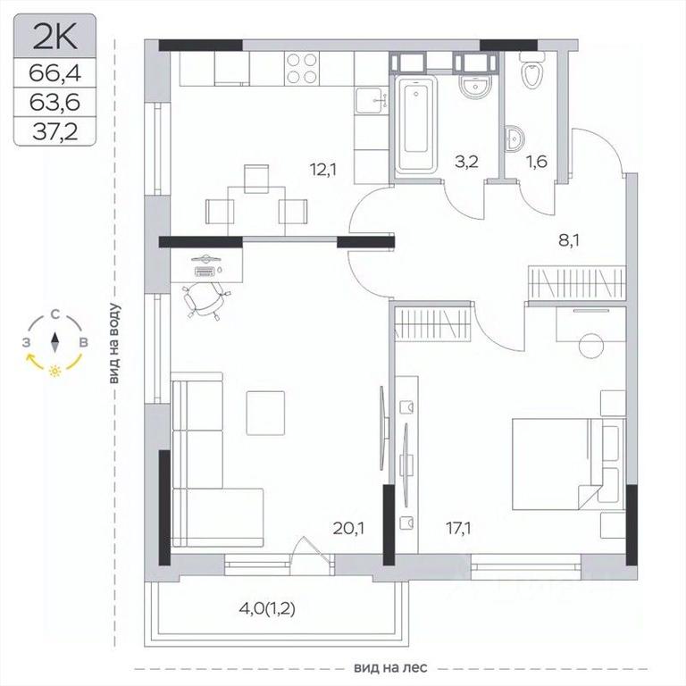 1-BD Apartment Sale, 63.8 sq. m. at Pirogovskaya Rivera, Tsentralnaya Street, Pirogovo Village, Mytishi Urban District, Moscow Region, Russia #2 1-BD Apartment Sale, 63.8 sq. m. at Pirogovskaya Rivera, Tsentralnaya Street, Pirogovo Village, Mytishi Urban District, Moscow Region, Russia #2