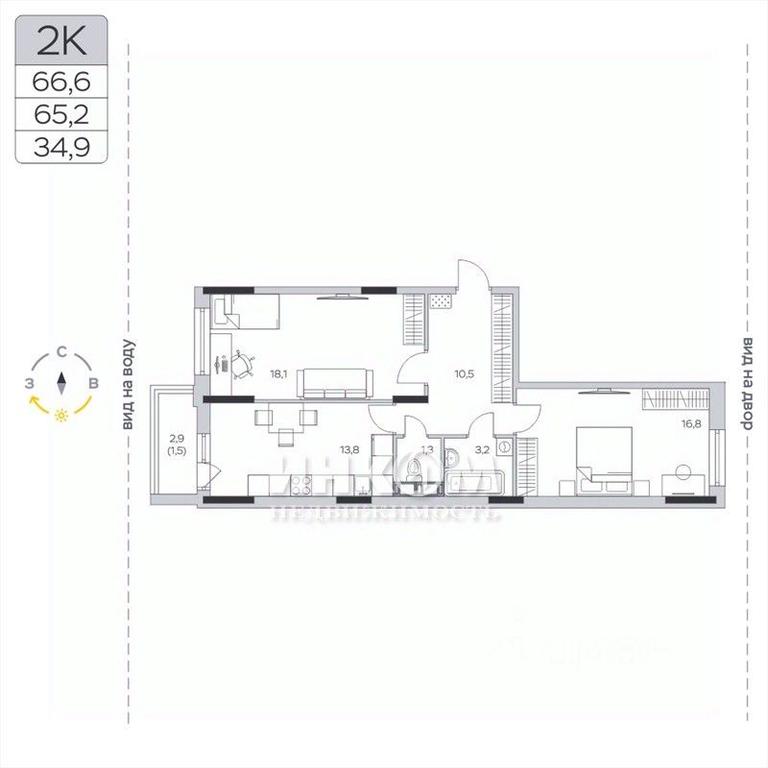 1-BD Apartment Sale, 65.2 sq. m. at Pirogovskaya Rivera, Tsentralnaya Street, Pirogovo Village, Mytishi Urban District, Moscow Region, Russia #1 1-BD Apartment Sale, 65.2 sq. m. at Pirogovskaya Rivera, Tsentralnaya Street, Pirogovo Village, Mytishi Urban District, Moscow Region, Russia #1