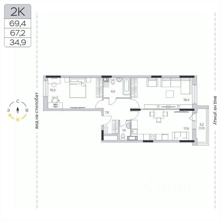 1-BD Apartment Sale, 67.1平方米 at Pirogovskaya Rivera, Tsentralnaya Street, Pirogovo Village, Mytishi Urban District, Moscow Region, Russia #2 1-BD Apartment Sale, 67.1平方米 at Pirogovskaya Rivera, Tsentralnaya Street, Pirogovo Village, Mytishi Urban District, Moscow Region, Russia #2