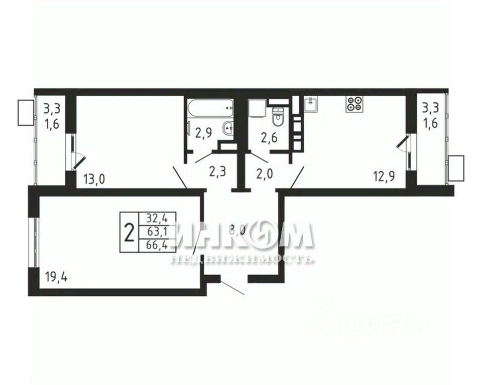 1-BD Apartment Sale, 66.4 sq. m. at Pirogovskaya Rivera, Tsentralnaya Street, Pirogovo Village, Mytishi Urban District, Moscow Region, Russia #1 1-BD Apartment Sale, 66.4 sq. m. at Pirogovskaya Rivera, Tsentralnaya Street, Pirogovo Village, Mytishi Urban District, Moscow Region, Russia #1